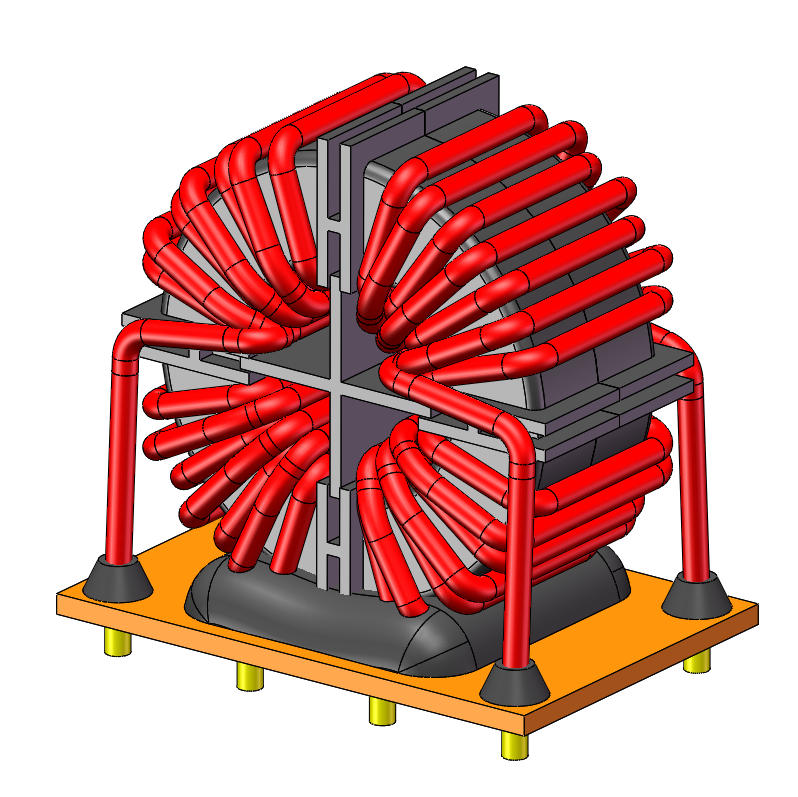 Nanocrystalline common-mode choke